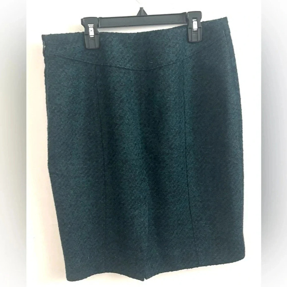 Banana Republic Skirt Women’s Wool Blend Tweed Pencil Textured Workwear Classic - Picture 2 of 10